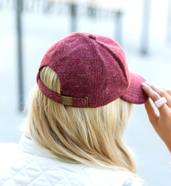 Fall Tweed Ball Cap - Tigbul's Variety Fashion Shop