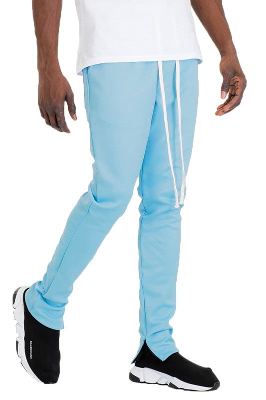 SOLID COLOR PLAIN BASIC TRACK PANTS - Tigbul's Variety Fashion Shop