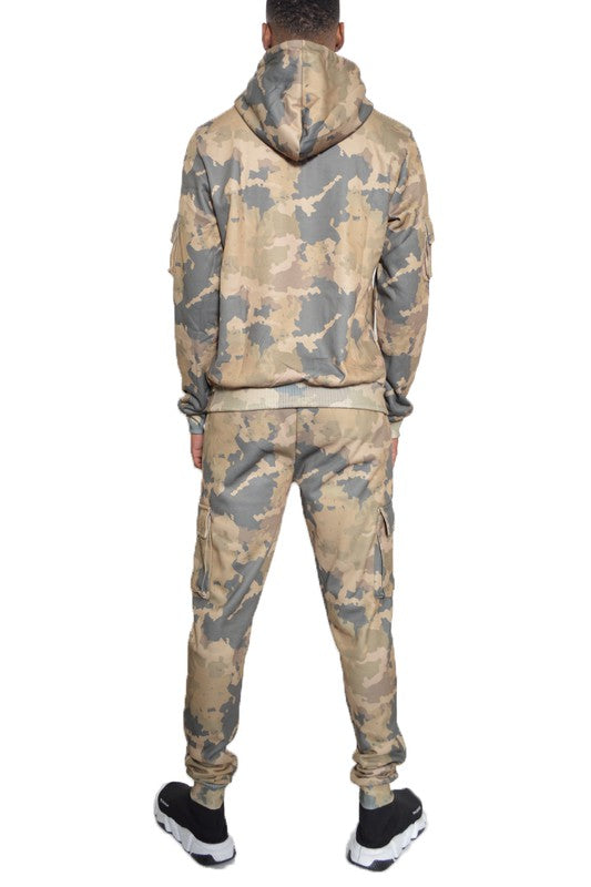 FULL CAMO HOODIE COTTON SWEAT SET - Tigbul's Variety Fashion Shop