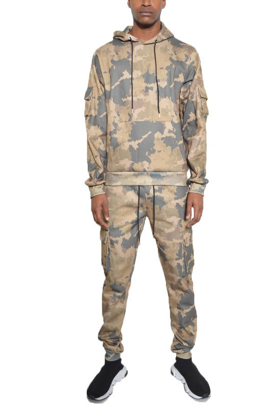 FULL CAMO HOODIE COTTON SWEAT SET - Tigbul's Variety Fashion Shop