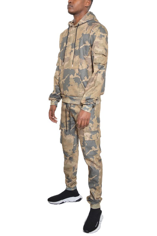 FULL CAMO HOODIE COTTON SWEAT SET - Tigbul's Variety Fashion Shop