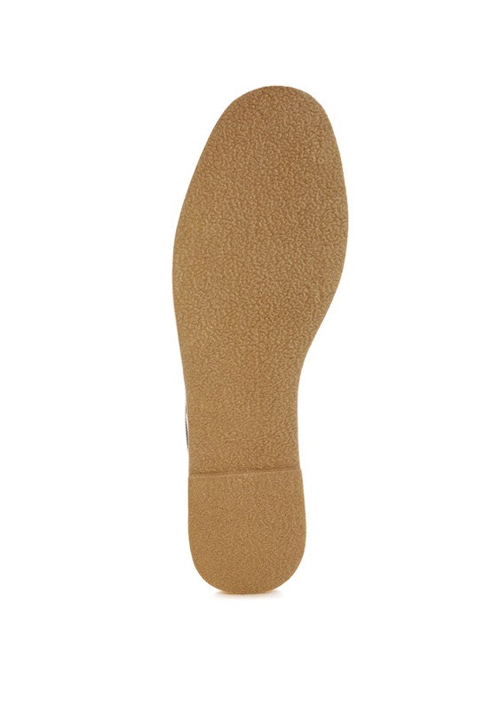 Moshka Round Toe Canvas Slip-On Loafers - Tigbul's Variety Fashion Shop