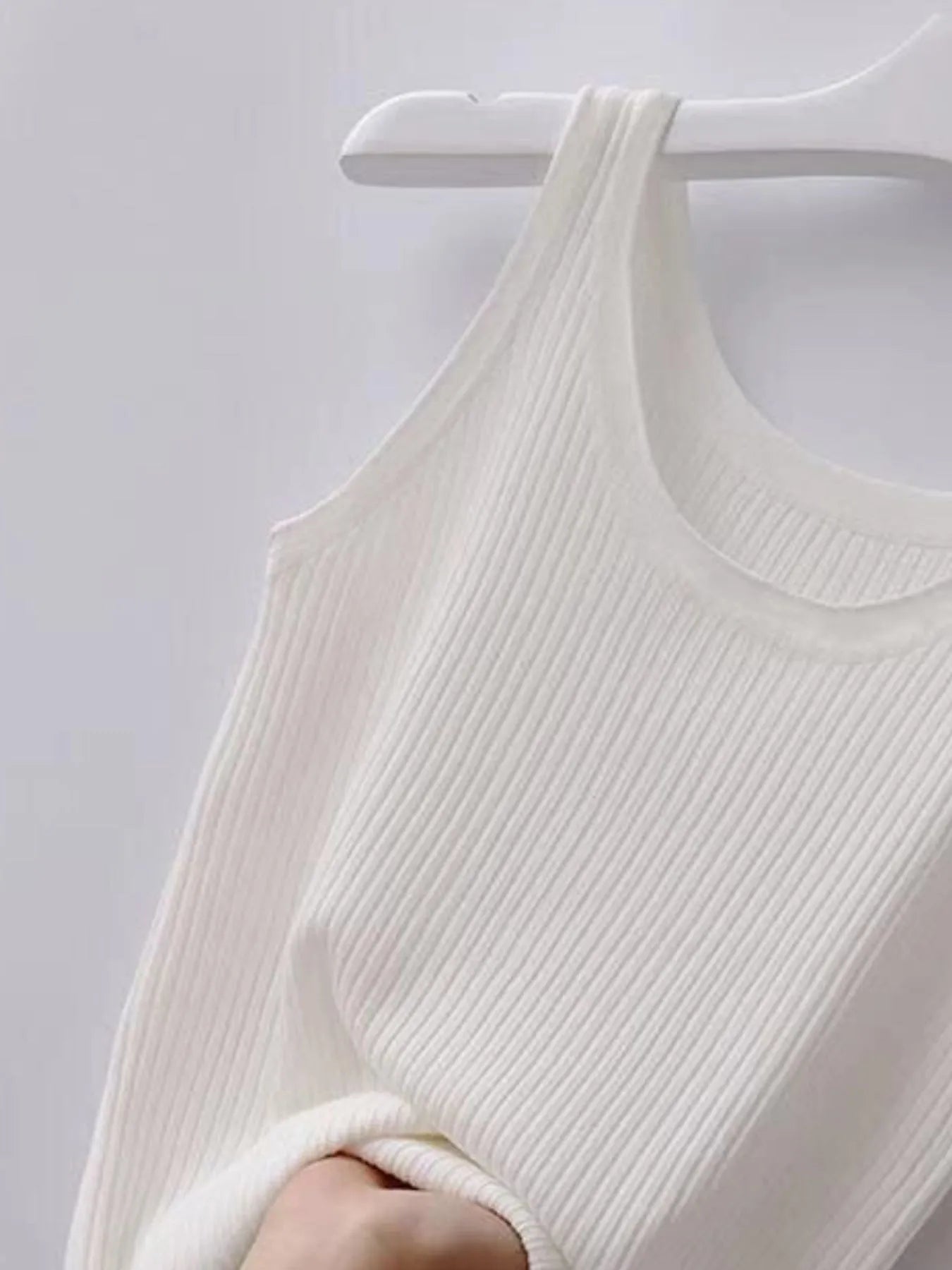 Plus Size Ribbed Knit Scoop Neck Tank Top - Tigbul's Variety Fashion Shop