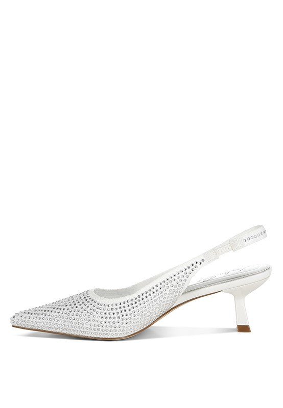 Julep Flyknit Rhinestone Slingback Sandals - Tigbul's Variety Fashion Shop