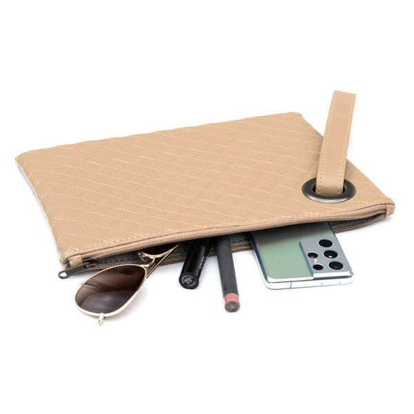 Quilted Wristlet Clutch - Tigbul's Variety Fashion Shop