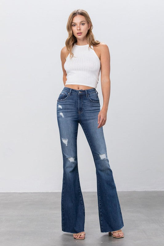 Mid Rise Flare Jeans - Tigbul's Variety Fashion Shop