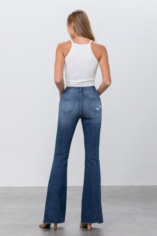 Mid Rise Flare Jeans - Tigbul's Variety Fashion Shop