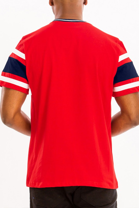 COTTON THREE STRIPE TSHIRT - Tigbul's Variety Fashion Shop
