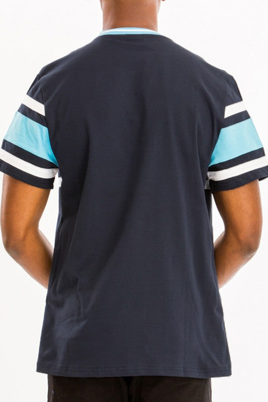COTTON THREE STRIPE TSHIRT - Tigbul's Variety Fashion Shop