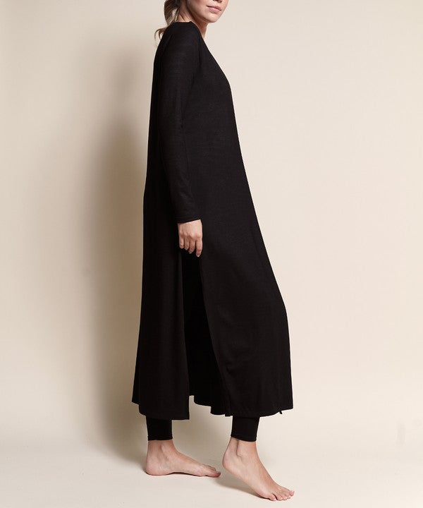 BAMBOO MAXI LONG CARDIGAN - Tigbul's Variety Fashion Shop