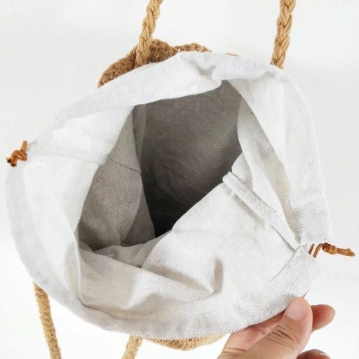 Knitted Scalloped Edge Tote - Tigbul's Variety Fashion Shop
