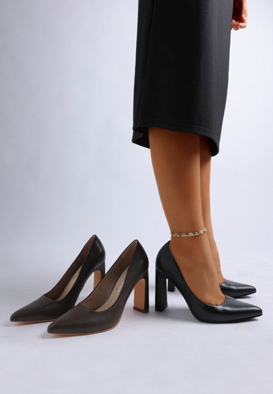 Shacarri Faux Leather Pumps - Tigbul's Variety Fashion Shop
