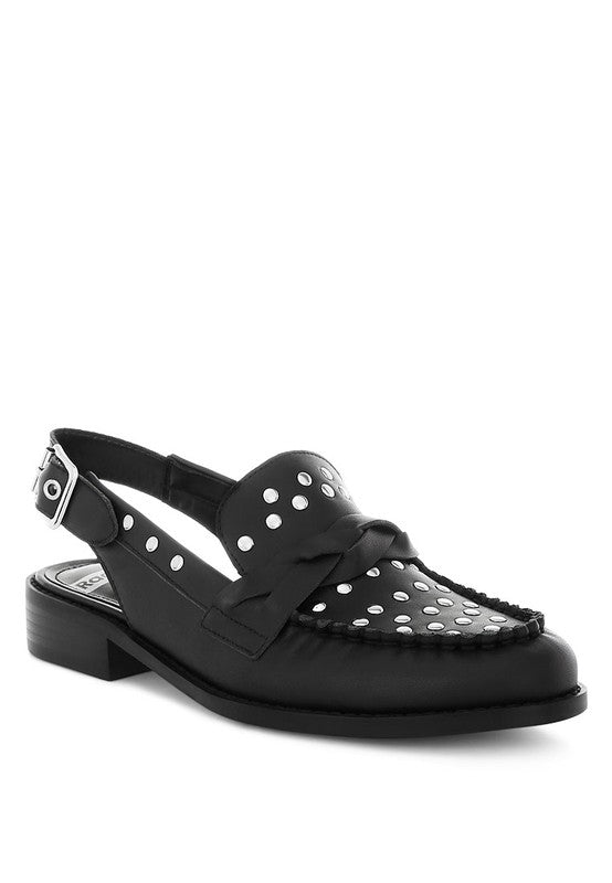 Remykin Braided Penny Strap Loafers - Tigbul's Variety Fashion Shop