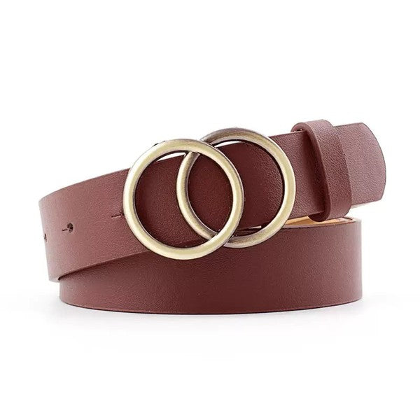 Double O-Ring Belt - Tigbul's Variety Fashion Shop