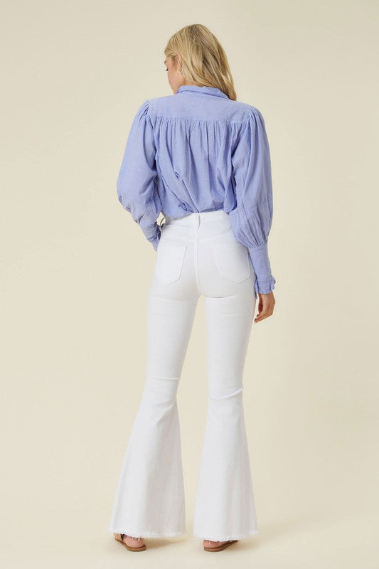 High Waisted Flare Jeans - Tigbul's Variety Fashion Shop