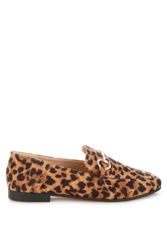 Noltas Horsebit Embellished Flat Loafers - Tigbul's Variety Fashion Shop