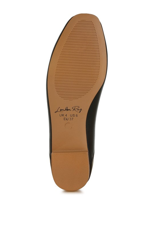 Enchanted Faux Leather Casual Ballerinas - Tigbul's Variety Fashion Shop