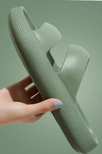 Double strap slide sandals - Tigbul's Variety Fashion Shop