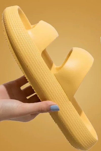 Double strap slide sandals - Tigbul's Variety Fashion Shop