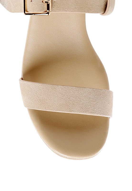 RAG&CO PORTIA LEATHER WEDGE SANDAL - Tigbul's Variety Fashion Shop