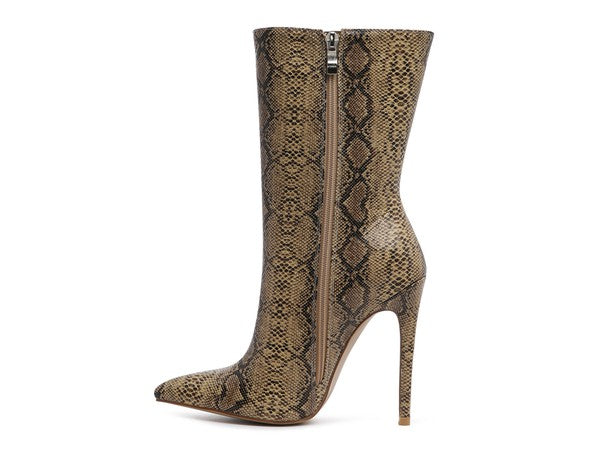 MICAH POINTED STILETTO HIGH ANKLE BOOTS - Tigbul's Variety Fashion Shop