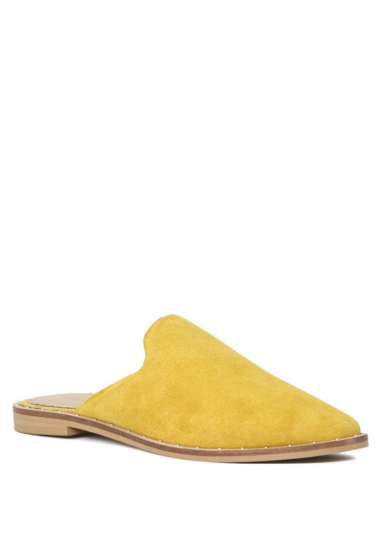 RAG & CO Canvas / Suede Mules - Tigbul's Variety Fashion Shop