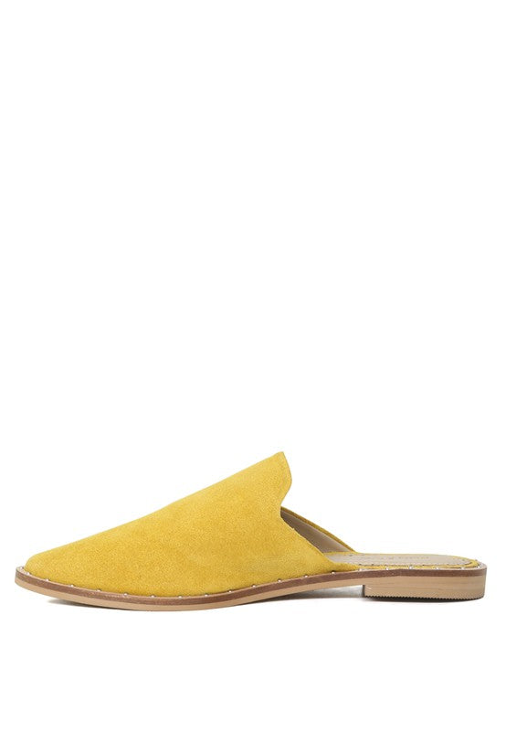RAG & CO Canvas / Suede Mules - Tigbul's Variety Fashion Shop
