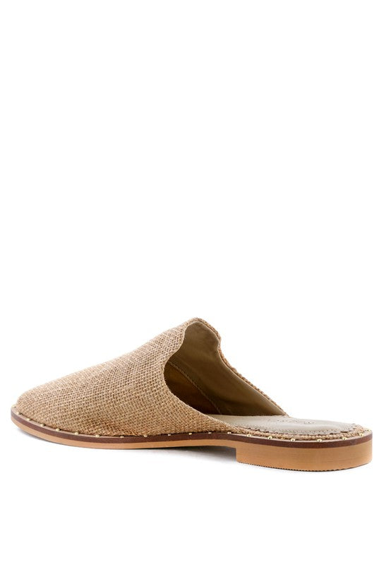 RAG & CO Canvas / Suede Mules - Tigbul's Variety Fashion Shop