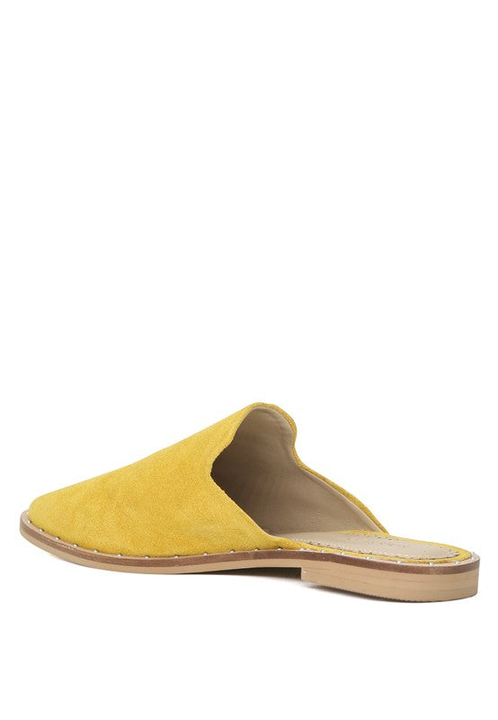 RAG & CO Canvas / Suede Mules - Tigbul's Variety Fashion Shop