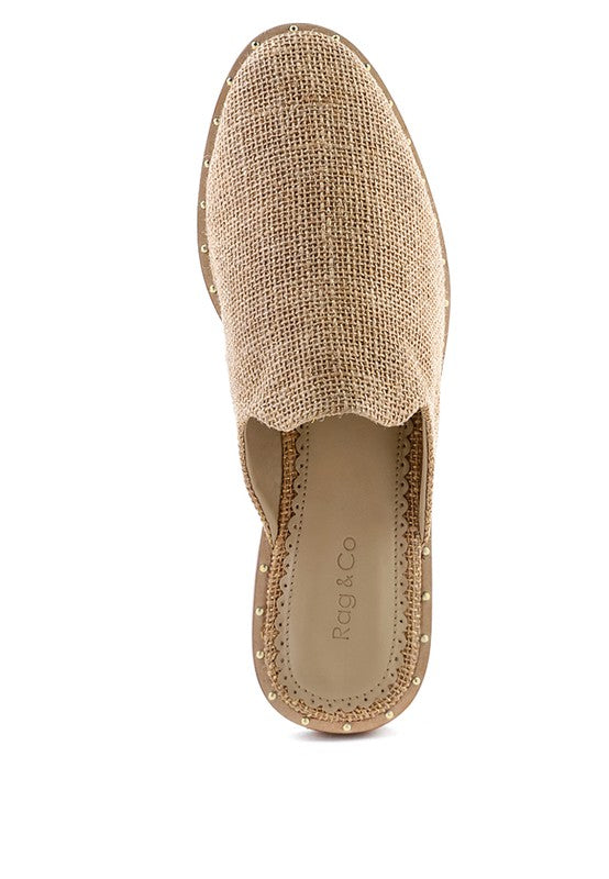 RAG & CO Canvas / Suede Mules - Tigbul's Variety Fashion Shop