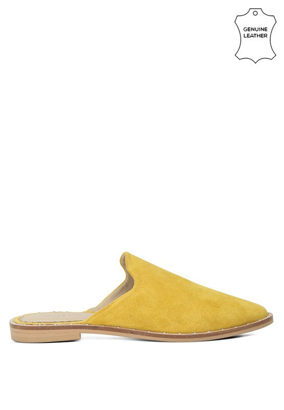 RAG & CO Canvas / Suede Mules - Tigbul's Variety Fashion Shop