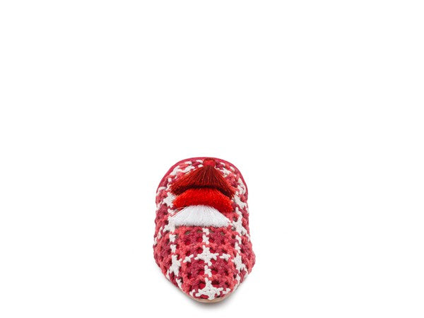 Woven Flat Mules with Tassels - Tigbul's Variety Fashion Shop