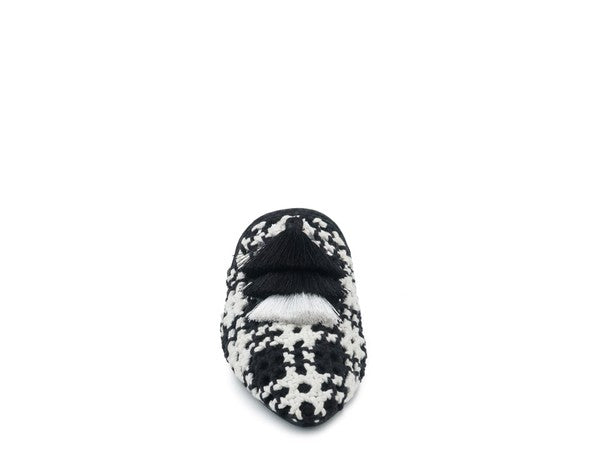 Woven Flat Mules with Tassels - Tigbul's Variety Fashion Shop