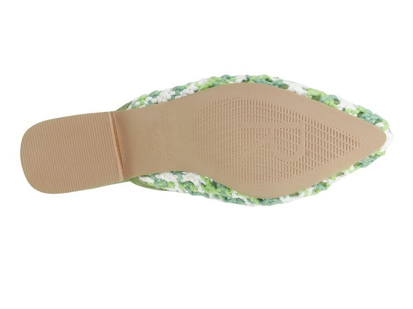 Woven Flat Mules with Tassels - Tigbul's Variety Fashion Shop