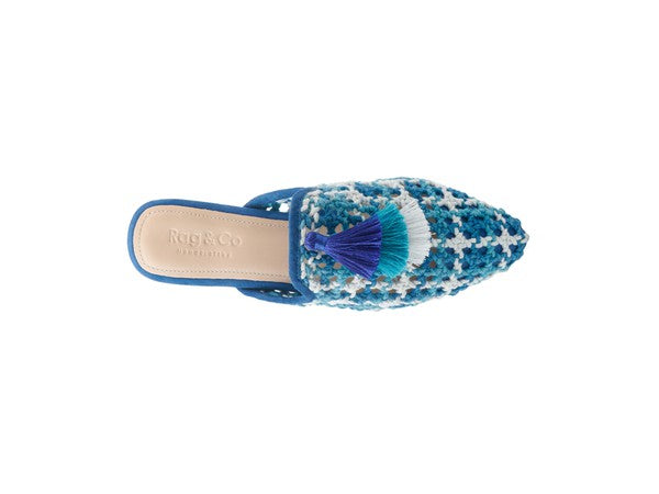 Woven Flat Mules with Tassels - Tigbul's Variety Fashion Shop