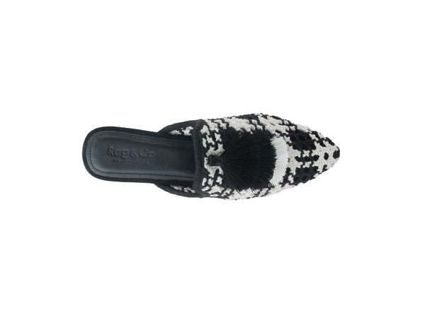 Woven Flat Mules with Tassels - Tigbul's Variety Fashion Shop