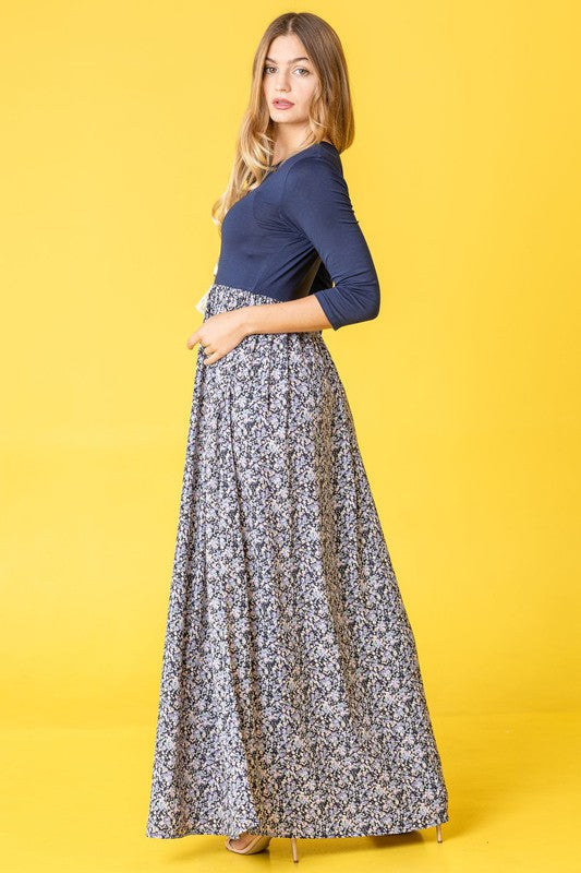 Ditsy Floral Maxi Dress - Tigbul's Variety Fashion Shop