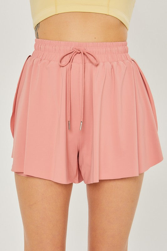 Activewear Two In One Drawstring Shorts - Tigbul's Variety Fashion Shop