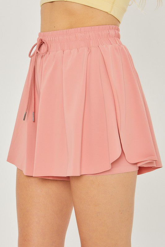 Activewear Two In One Drawstring Shorts - Tigbul's Variety Fashion Shop