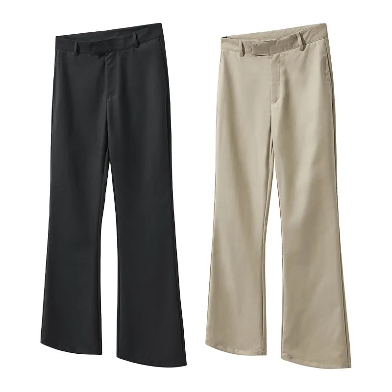 Men's Wide Leg Casual Pants - Tigbul's Variety Fashion Shop