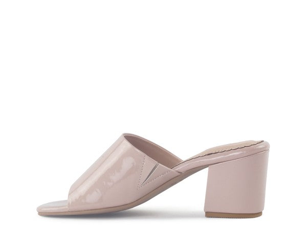 LONDON RAG DUMPLINN Slip-On Block Heel Sandal - Tigbul's Variety Fashion Shop