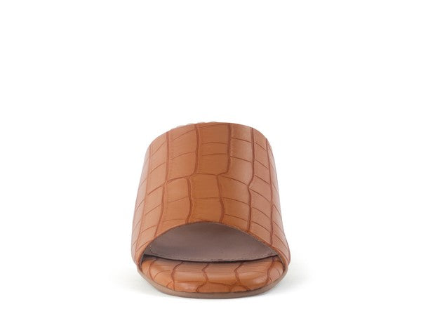 LONDON RAG DUMPLINN Slip-On Block Heel Sandal - Tigbul's Variety Fashion Shop