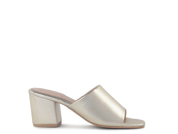 LONDON RAG DUMPLINN Slip-On Block Heel Sandal - Tigbul's Variety Fashion Shop