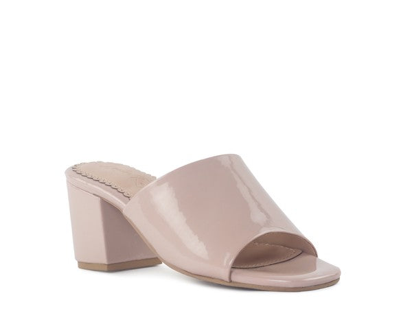 LONDON RAG DUMPLINN Slip-On Block Heel Sandal - Tigbul's Variety Fashion Shop