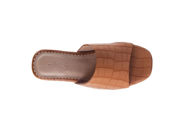 LONDON RAG DUMPLINN Slip-On Block Heel Sandal - Tigbul's Variety Fashion Shop