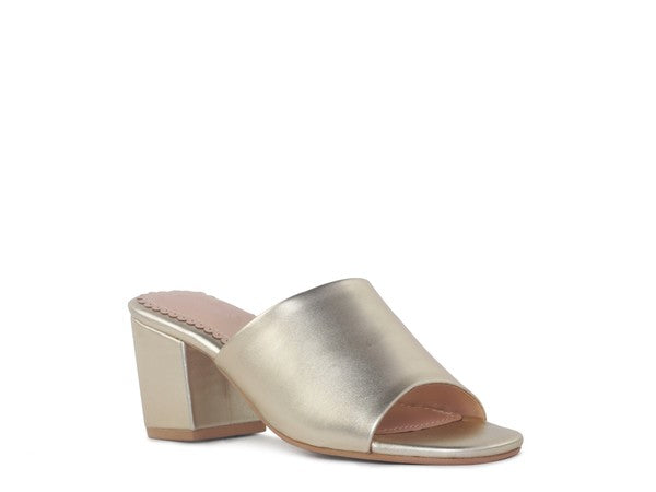 LONDON RAG DUMPLINN Slip-On Block Heel Sandal - Tigbul's Variety Fashion Shop