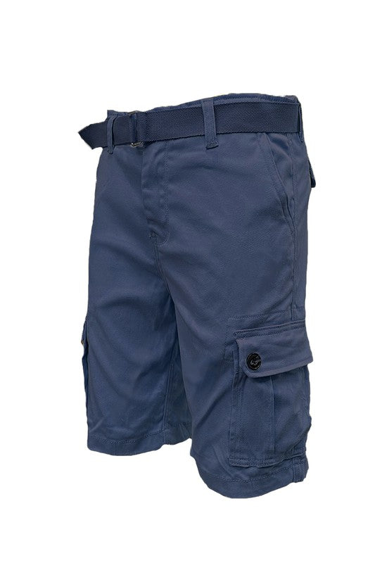 Weiv Mens Belted Cargo Shorts with Belt - Tigbul's Variety Fashion Shop
