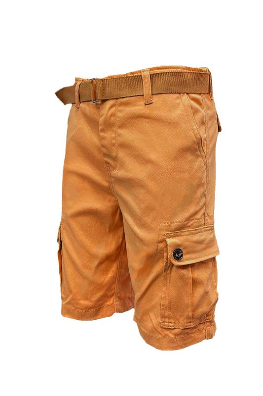 Weiv Mens Belted Cargo Shorts with Belt - Tigbul's Variety Fashion Shop