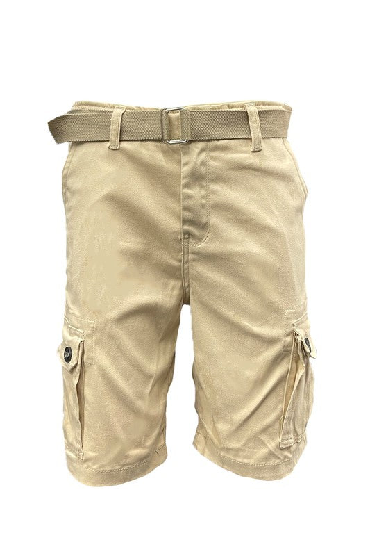 Weiv Mens Belted Cargo Shorts with Belt - Tigbul's Variety Fashion Shop