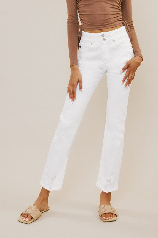 High Rise Slim Straight - Tigbul's Variety Fashion Shop